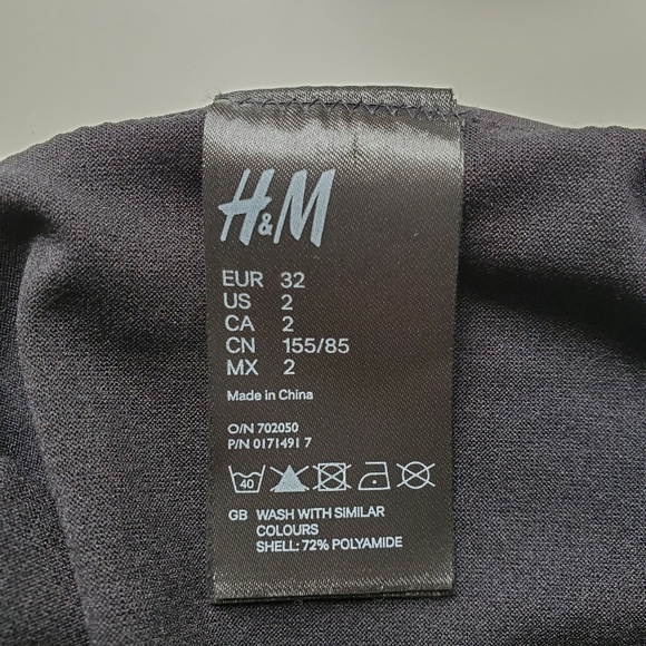 H&M Black Twist Bikini Bottom XXS - Picture 5 of 6